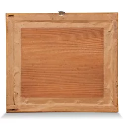 Акварель \"Фигура и лодка\".