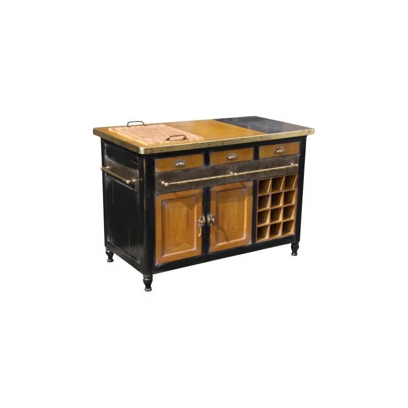 Piano de Vatel ou Bloc de cuisine, finition patine antiquaire - Moinat - Meubles de métier