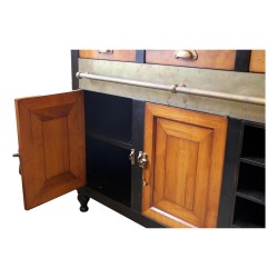 Vatel-Klavier oder Küchenblock, antike Patina-Oberfläche