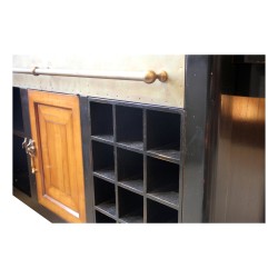 Vatel-Klavier oder Küchenblock, antike Patina-Oberfläche