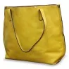 \"David Jones\" bag in golden yellow leather, red interior. - Moinat - Decorating accessories