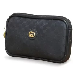 Сумка \"Gucci\" из черной кожи.