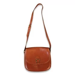 Сумка Louis Vuitton из коричневой тисненой кожи с чехлом.