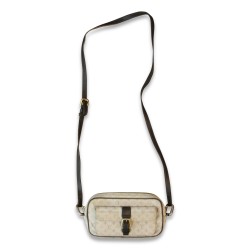 Pochette "Louis Vuitton" en tissu, coloris beige.