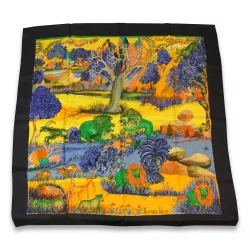 Foulard "Hermès" "Pierre d Orient et d Occident". Paris.