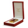 Briquet "Cartier" vintage en métal doré, motif "écaille de tortue" en laque de Chine - Moinat - Accessoires de décoration