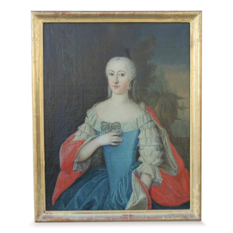 Картина «Женский портрет». Золотая рама в стиле «фанк». - Moinat - Картины - Портрет