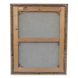 Картина «Женский портрет». Золотая рама в стиле «фанк».