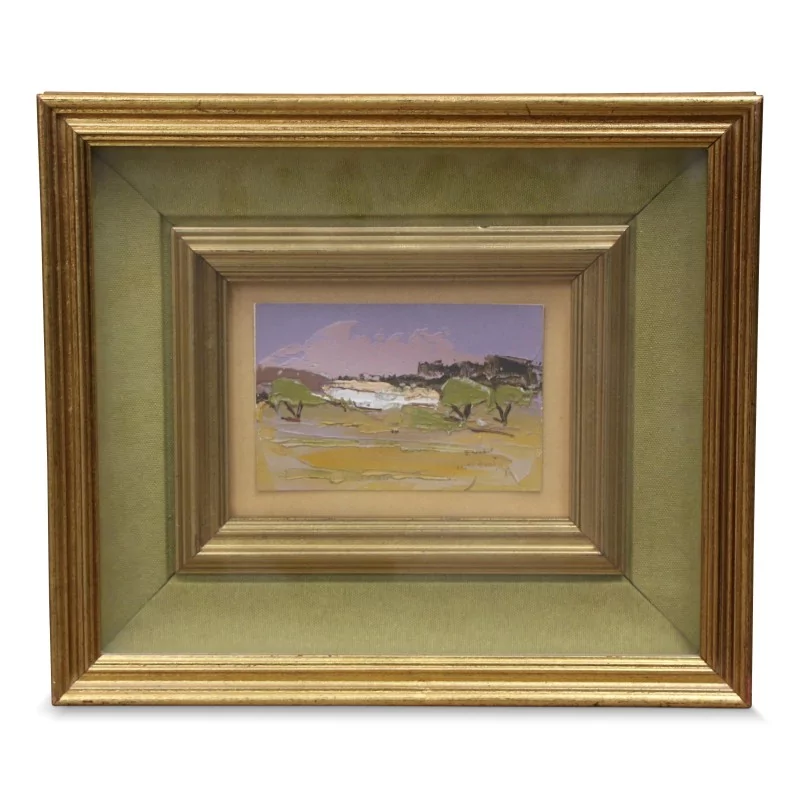 Картина маслом на холсте «Пейзаж Прованса» Эрнеста Одибера (1922–2017). - Moinat - Картины - Пейзаж