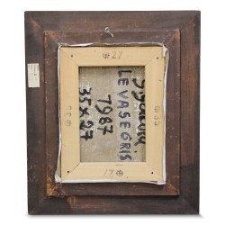 Huile sur toile spatulée "Bouquet de fleurs" de Georges Girard (1917 - 2003).