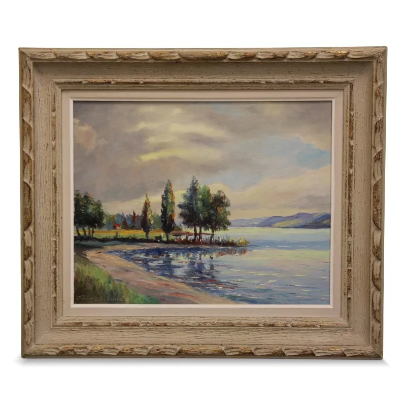 Картина «У озера» Фридриха Иоганна Эрисмана (1911-1995). - Moinat - Картины - Пейзаж