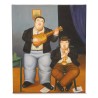 Tableau peinture acrylique "Les musiciens" copie de Fernando Botero (1932 - 2023). - Moinat - Tableaux - Divers