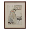 Tableau estampe japonais. - Moinat - Tableaux - Divers