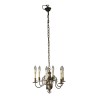 Dutch bronze chandelier, 6 lights. - Moinat - Chandeliers, Ceiling lamps