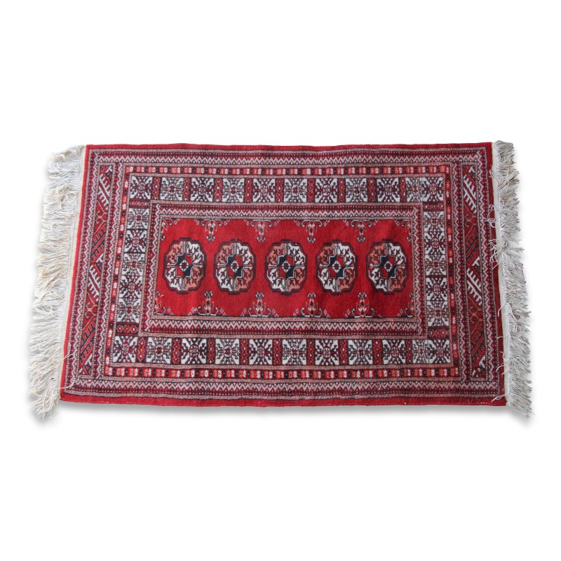 Afghan rug. Colours: black, red and white. - Moinat - Rugs