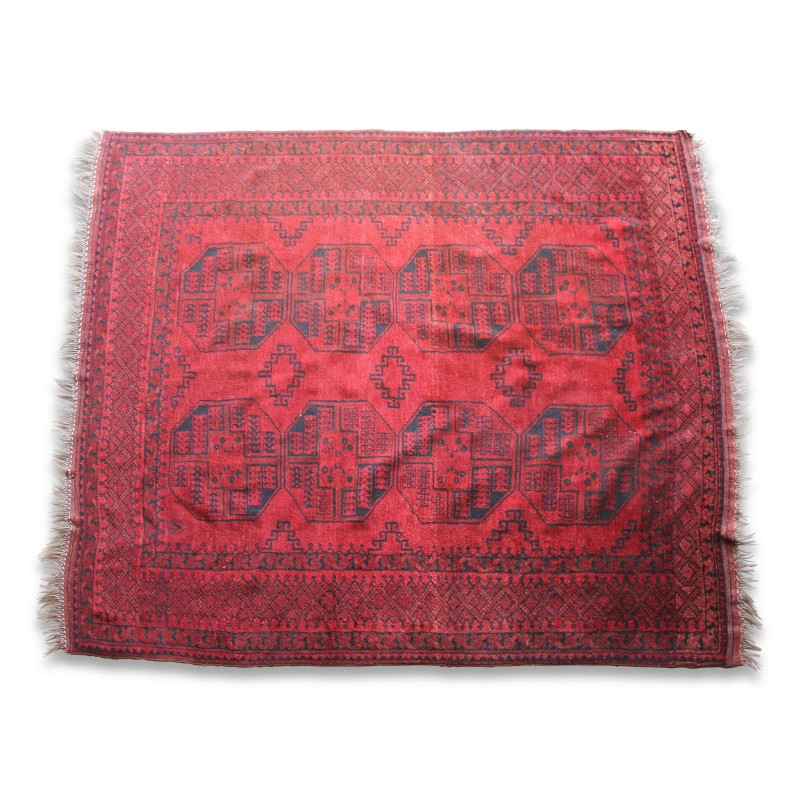 Afghan rug made of red wool. - Moinat - Rugs