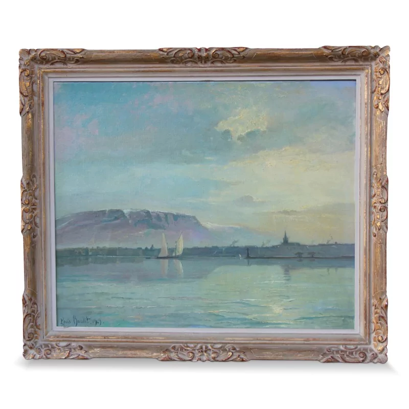 Gemälde "Genfersee", signiert Louis Baudit (1870–1960). - Moinat - Gemälden - Marine