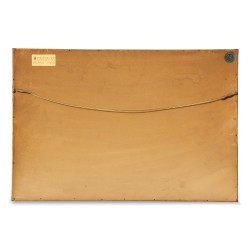 Painting and drawing on paper \"Ferme Bretagne\" signed Louis Baudit (1870 - 1960).