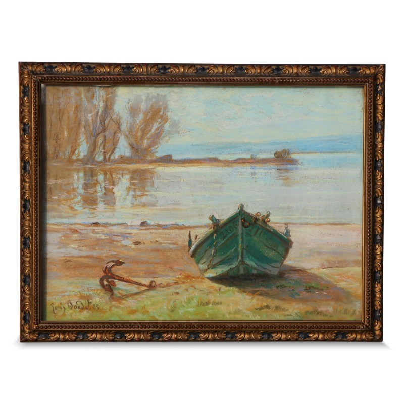 Gemälde \"Boot\", signiert Louis Baudit (1870–1960). - Moinat - Gemälden - Verschieden