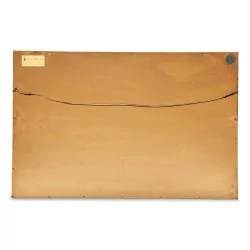 Gemälde und Zeichnung auf Papier "Breton Port", signiert Louis Baudit (1870 - 1960).