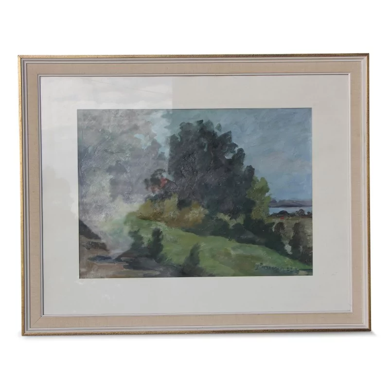 Gemälde "Flucht auf dem See", signiert Louis Perrochon (1904 - 2008). - Moinat - Gemälden - Marine