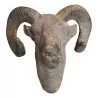用熟料制成的雕塑模型"公羊头"。 - Moinat - 装饰配件
