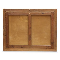 Холст, масло \"Деревня у реки\".