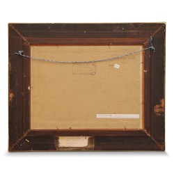 Картон, масло «Снежный пейзаж» Леонида Маркова (1926 - 2002).