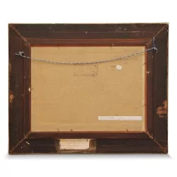 Картина маслом на картоне «Снежный пейзаж» Леонида Маркова (1926–2002).