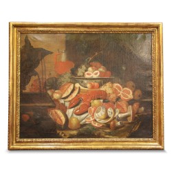 Oil on canvas \"Fruit Tray\".