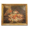 Oil on canvas \"Fruit Tray\". - Moinat - Painting - Still-life