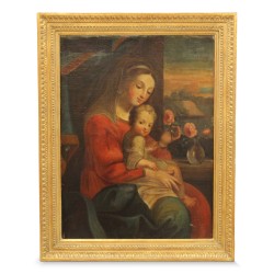 Oil on canvas \"Maternity\".