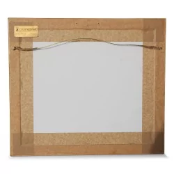 Gravure "La cascade de Pissevache" dessiné par Frey, gravé par Weber.