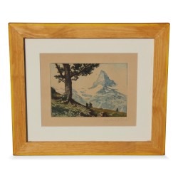 Engraving \"The Matterhorn\".