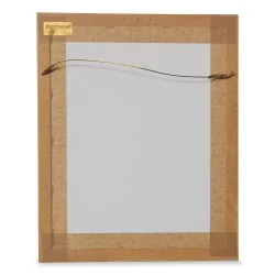 版画"牧牛人从山上运下奶酪和牛奶"