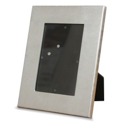 Silver leaf lacquered photo frame.