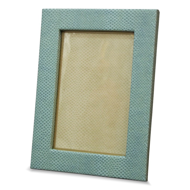 Photo frame with a \"snakeskin\" effect in green. - Moinat - Picture frames