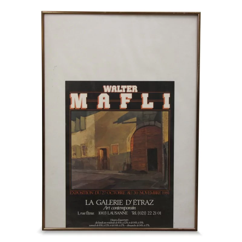 Painting "Walter Mafli Poster". - Moinat - Painting - Miscellaneous
