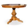 Round walnut table with two extensions. Vaudoise. - Moinat - Dining tables