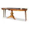 Round walnut table with two extensions. Vaudoise. - Moinat - Dining tables