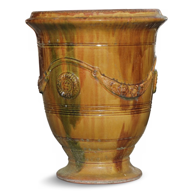 Enamelled Anduze vase. As is. - Moinat - Urns, Vases