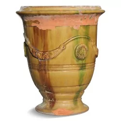 Emaillierte Anduze-Vase. Wie abgebildet.