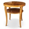 Art Deco round side table, burr walnut top. Circa 1950. - Moinat - Tables à jeux, Tables d échangeur