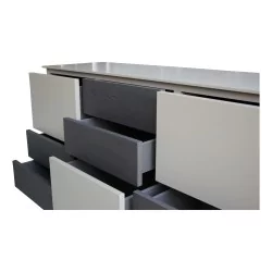 Kommode "Cassina", 8 Schubladen. Italien. Um 1970.