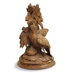 Geschnitzter Holzfasan Brienz (ohne Schnabel).