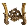 Console Régence "Rocaille" en bois dorée richement sculpté, plateau en marbre - Moinat - Consoles, Dessertes, Dos de canapé