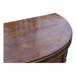 Half-moon mahogany games table. As is.