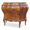 Dutch chest of drawers in walnut veneer, 2 drawers. - Moinat - Chests of drawers, Commodes, Chifonnier, Chest of 7 drawers