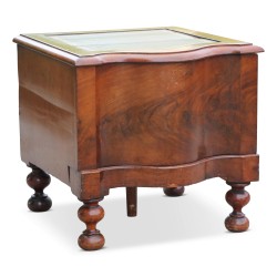 Mahogany step stool/ladder. Drawer. English.