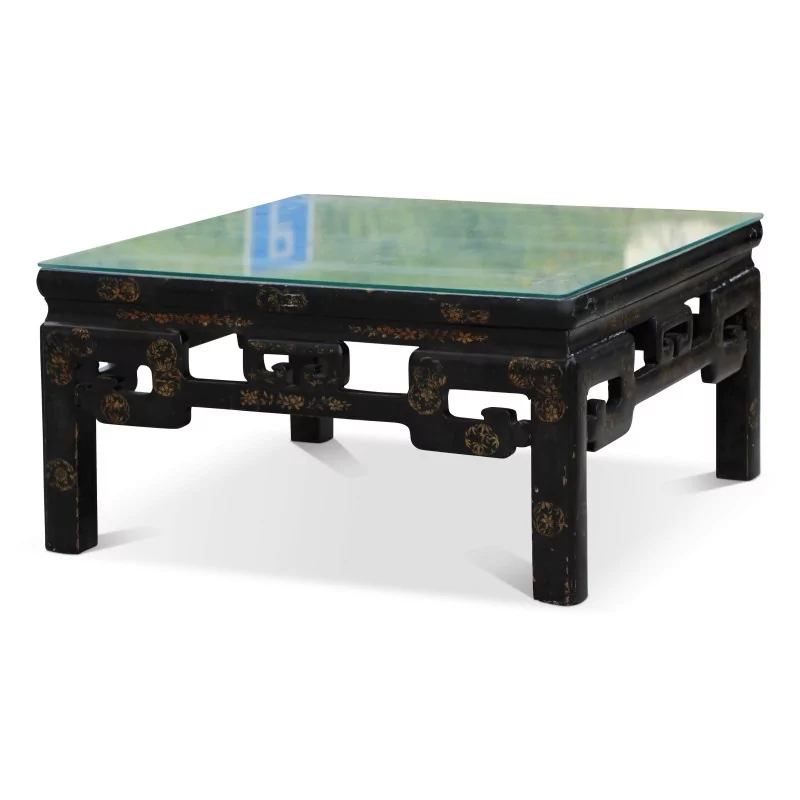 Table basse "Ming" chinoise. Plateau 18ème. Paris. - Moinat - Tables de salon